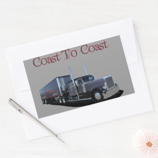 Küste bis Küste Rechteckiger Aufkleber (Umschlag)