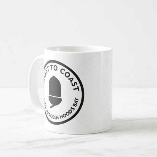 Küste bis Küste - St Bienen bis Robin Hood's Bay Kaffeetasse (Vorderseite Links)