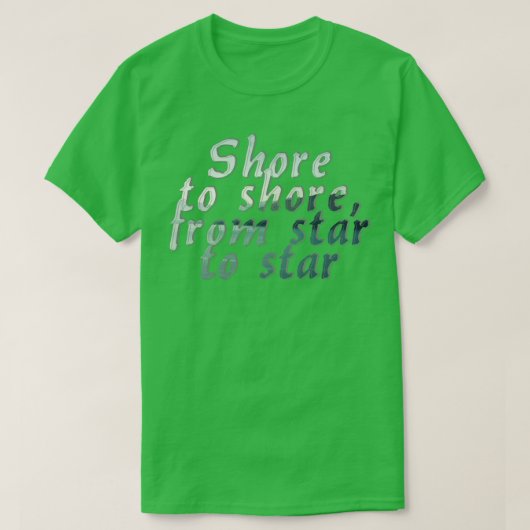 Küste bis Küste von Stern T-Shirt (Design vorne)