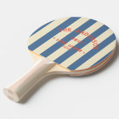 Küste Capri Blue Striping & Familienname Tischtennis Schläger (Vorderseite)