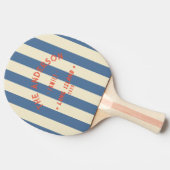 Küste Capri Blue Striping & Familienname Tischtennis Schläger (Seitenansicht)
