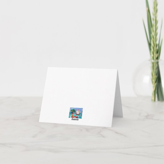 Küste Chrismtas Hafen Holiday Boot Parade Karten (Rückseite)