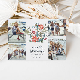 Küste | Coastal Holiday Foto Collage Card Feiertagskarte