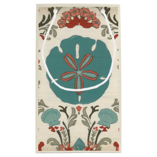 Küste - Damask I Kleine Geschenktüte (Rückseite)