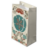 Küste - Damask I Kleine Geschenktüte (Rückseite Schrägansicht)