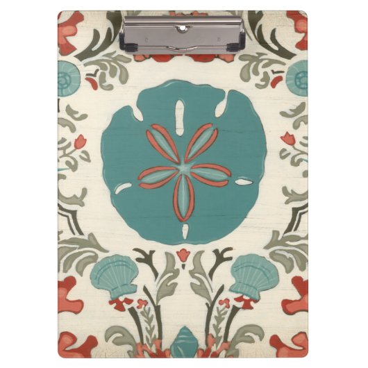 Küste - Damask I Klemmbrett (Vorderseite)