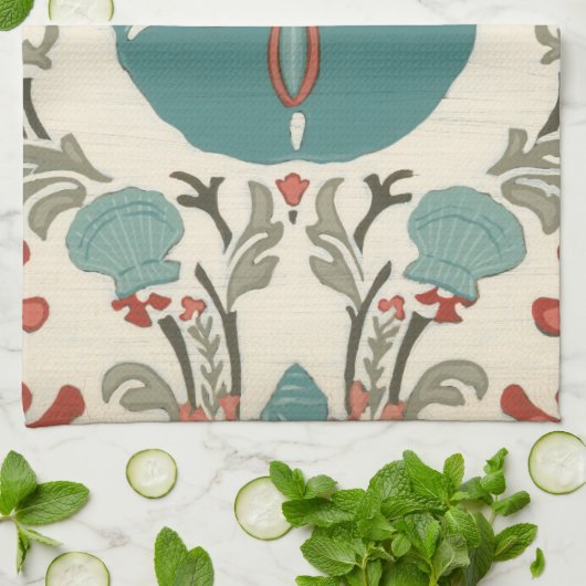 Küste - Damask I Küchentuch (Gefaltet)