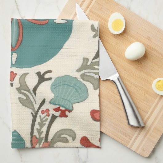 Küste - Damask I Küchentuch (Viertel Falte)