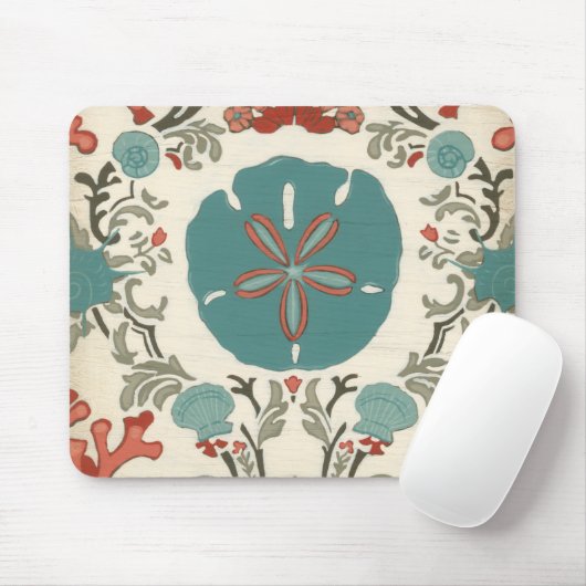 Küste - Damask I Mousepad (Mit Mouse)
