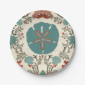 Küste - Damask I Pappteller (Vorderseite)