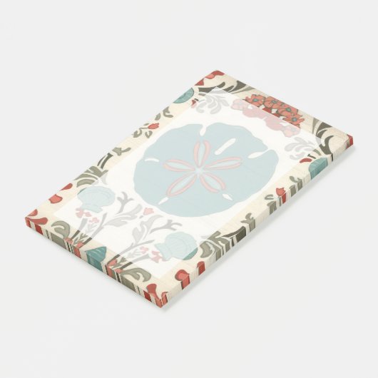 Küste - Damask I Post-it Klebezettel (angewinkelt)