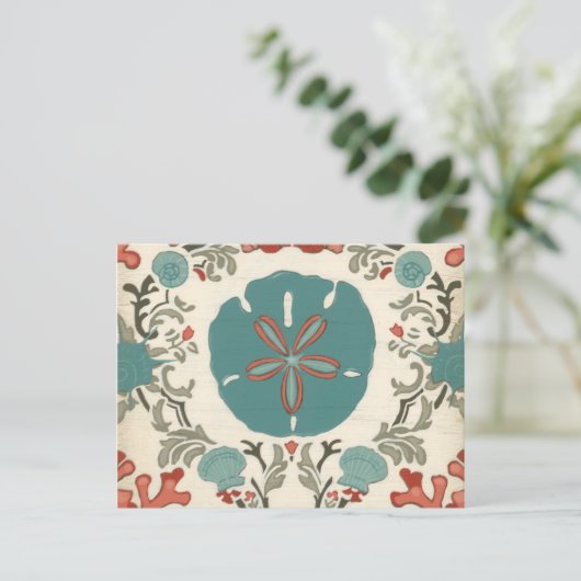 Küste - Damask I Postkarte (Stehend Vorderseite)