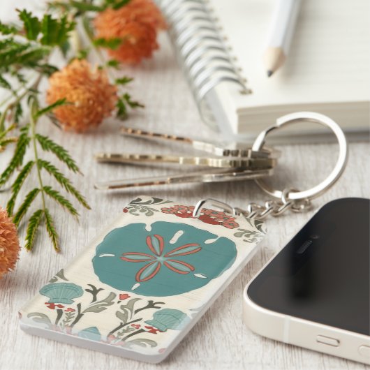 Küste - Damask I Schlüsselanhänger (Vorderseite rechts)