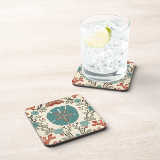 Küste - Damask I Untersetzer (Rechte Seite)