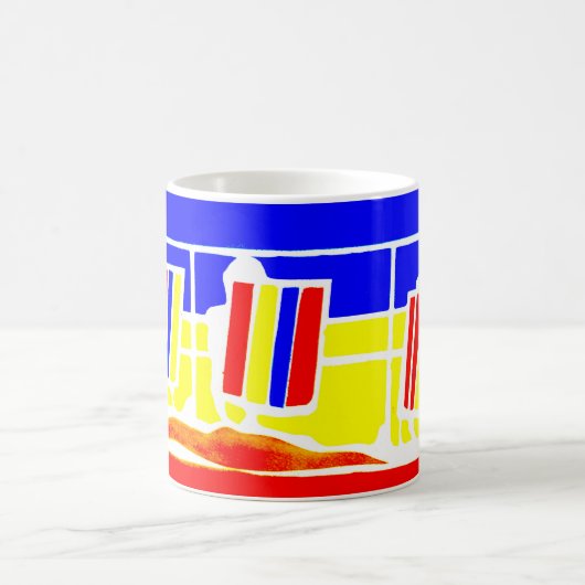 Küste Deckchairs Tasse (Mittel)