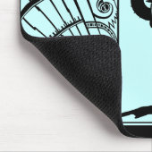 Küste-Deko im Aqua und im Gelb Mousepad (Ecke)