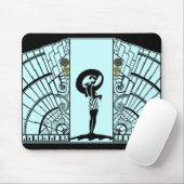 Küste-Deko im Aqua und im Gelb Mousepad (Mit Mouse)