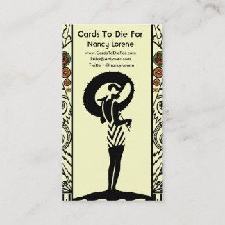 Küste-Deko in Gelbem und in der Orange Visitenkarte