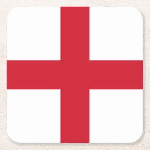 Küste der englischen Flagge Rechteckiger Pappuntersetzer