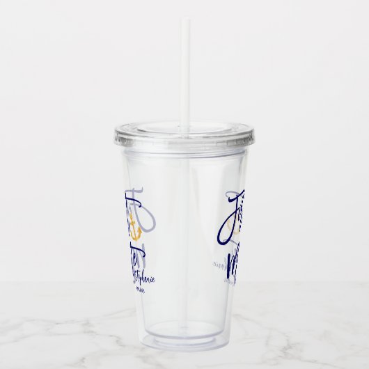 Küste der First Mate Trauzeugin Acryltrinkbecher (Rechts)