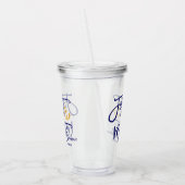 Küste der First Mate Trauzeugin Acryltrinkbecher (Links)