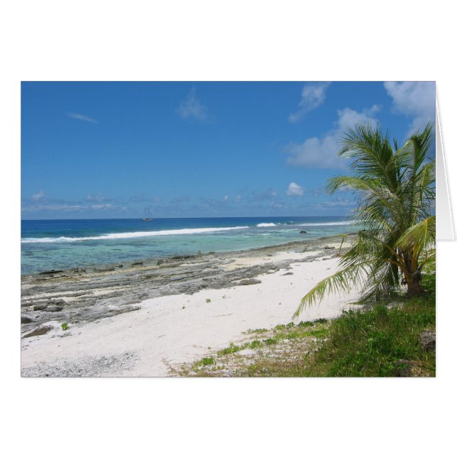 Küste der Huahine Card (Vorderseite (Horizontal))