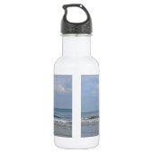 Küste der Insel Oak Trinkflasche (Rückseite)