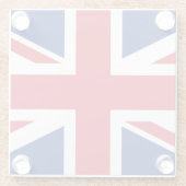 Küste der Union Jack Flag Glasuntersetzer (Rückseite)
