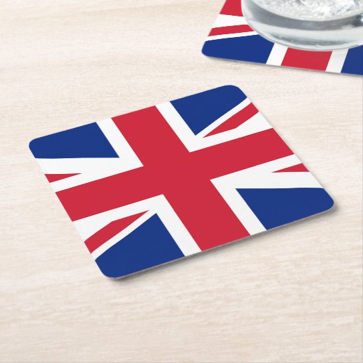 Küste der Union Jack Flag Rechteckiger Pappuntersetzer (angewinkelt)