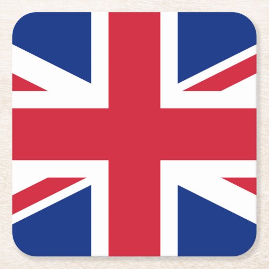 Küste der Union Jack Flag Rechteckiger Pappuntersetzer (Vorderseite)