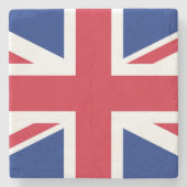 Küste der Union Jack Flag Steinuntersetzer (Vorderseite)