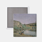 Küste des Bourget-Sees Magnet (Vorderseite/Rückseite)