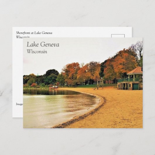 Küste des Genfer Sees, Wisconsin Postcard Postkarte (Vorne/Hinten)