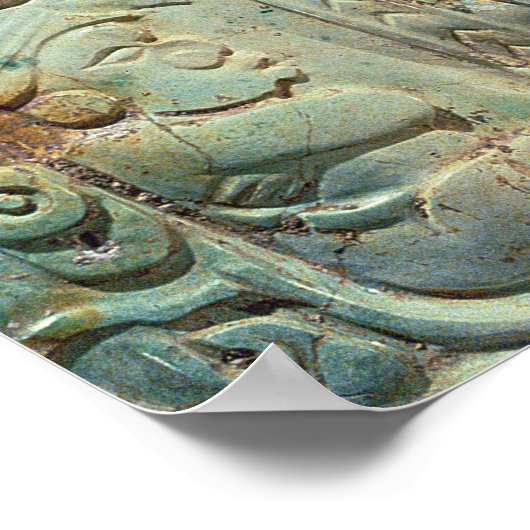 Küste des Königs und Höfling von Tikal Poster (Ecke)