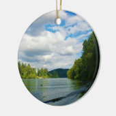Küste des Willamette-Flusses, OR Keramik Ornament (Links)