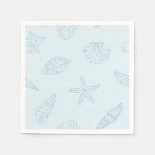 Küste Dine Seafoam Blue Serviette (Vorderseite)