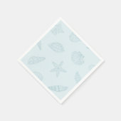 Küste Dine Seafoam Blue Serviette (Ecke)