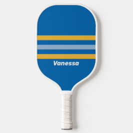 Küste durch Streifen mit Namen Pickleball Schläger