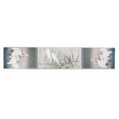 Küste Egret Asiatische Kunst Mittelgroßer Tischläufer (Horizontal)