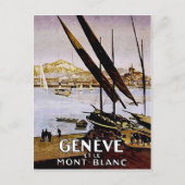 Küste eines Genfer Sees, Schweiz Postkarte (Vorderseite)