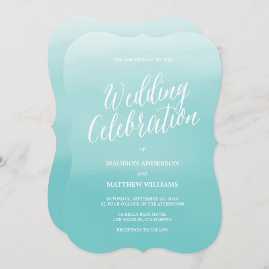 Küste | Einladung zur Hochzeit (Vorne/Hinten)