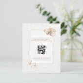 Küste Elegance Hochzeit am Meer Begleitkarte (Stehend Vorderseite)