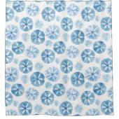 Küste Elegance Sand Dollar Duschvorhang. Duschvorhang (Vorderseite)