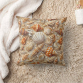 Küste Elegance Seashell Muster Kissen (Decke)