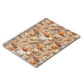 Küste Elegance Seashell Muster Notizblock (Linke Seite)