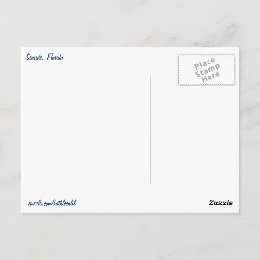 Küste, Florida Boardwalk Postkarte (Rückseite)