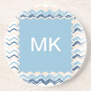 Küste-Gekritzel-Zickzack Untersetzer