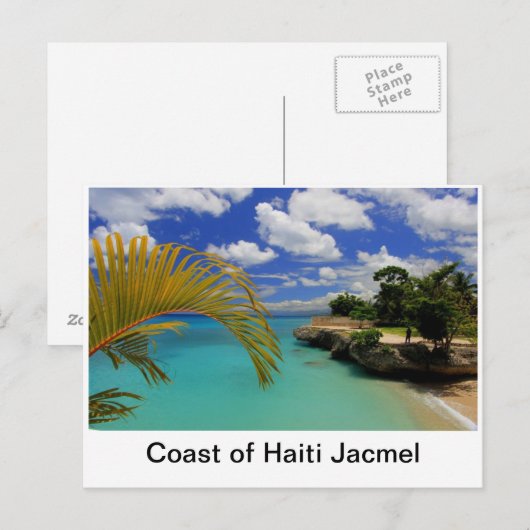 Küste Haitis Postkarte (Vorne/Hinten)