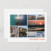 Küste Hampshire Postkarte (Vorne/Hinten)