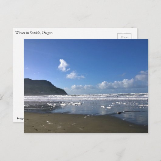 Küste im Winter, Oregon Küste Postkarte (Vorne/Hinten)